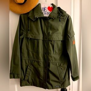 Tenson Men’s Hooded Cargo Field Jacket Like New